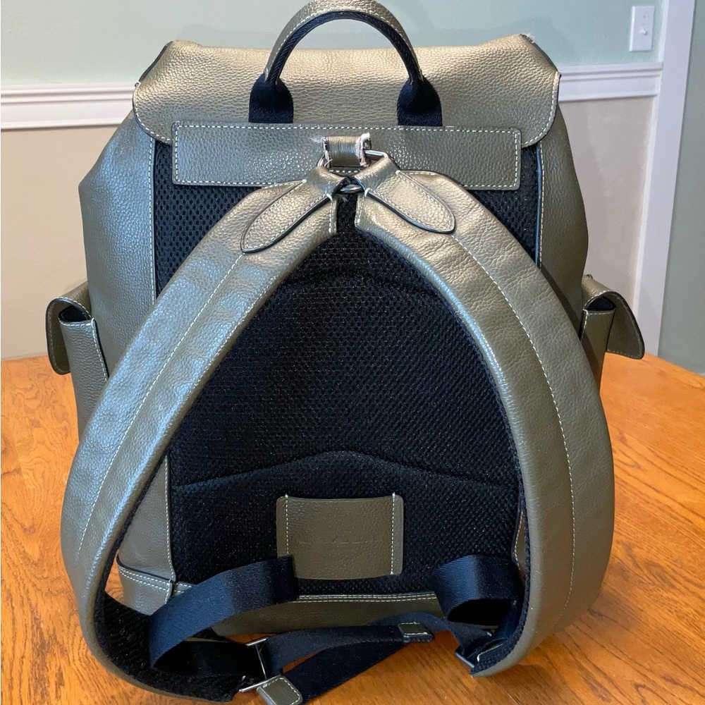 Coach Dark Green Leather PENNIE Backpack - Picture 7 of 7